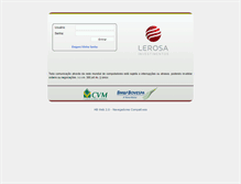 Tablet Screenshot of homebroker.lerosa.com.br